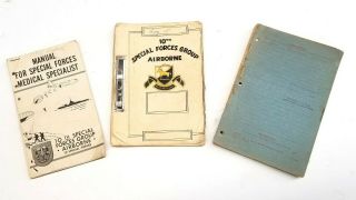 Rare Vietnam War 10th Special Forces Group Airborne Unit Books