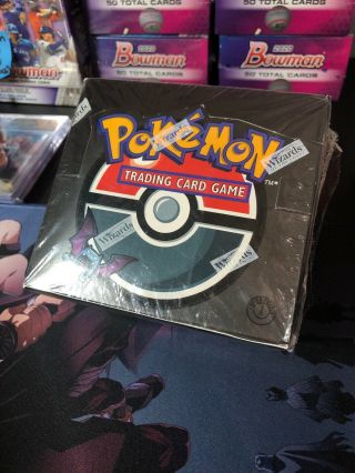Pokemon 1st Edition Team Rocket Booster Box Empty With Seal