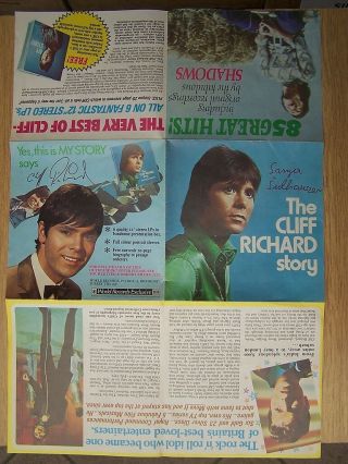 The Cliff Richard Story - Rare Uk Promo Flexi 33rpm 1960s - Poster Cover