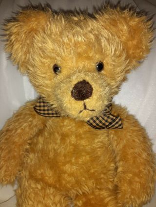 Cambridge Teddy Bear 16 Inch Russ Berrie Gingham Stuffed Plush Animal Toy Soft