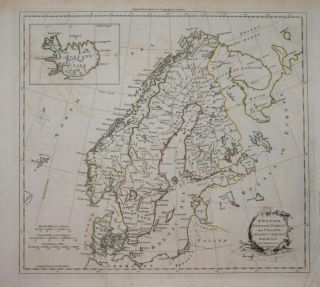 Scandinavia - Sweden,  Denmark,  Norway And Finland By J.  Barber,  C.  1790.