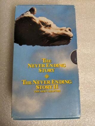 The Never Ending Story I & Ii (vhs) Rare Box Set Classic Children 