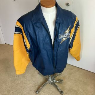 Vintage Size XL San Diego Chargers Rare Jacket Leather NFL Licensed 2