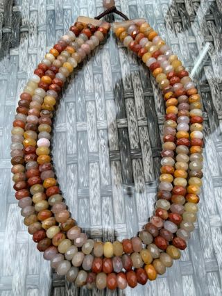 Rare Vintage Lola Rose 3 Strand Faceted Bead Necklace