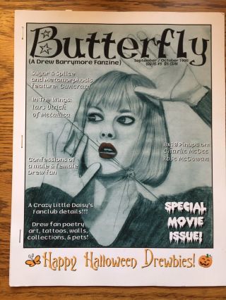 Rare Drew Barrymore Fanzine Butterfly Special Movie Issue Oct/Nov 1998 2