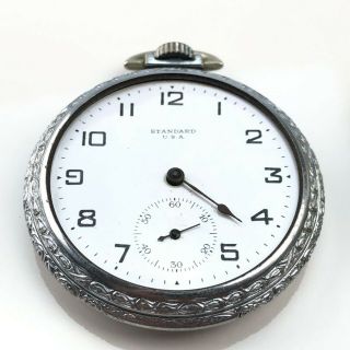 Antique Standard Pocket Watch and FAHYS Ore Silver pocket watch case 3
