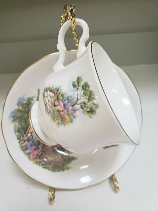 Vintage Teacup and Saucer,  Queen Anne,  Made in Englan d 2
