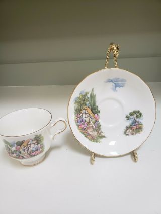 Vintage Teacup and Saucer,  Queen Anne,  Made in Englan d 3