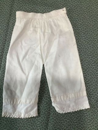 Antique Vintage Doll Cotton Pantaloon Drawers Underwear