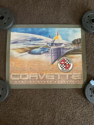 Vintage National Corvette Museum Poster