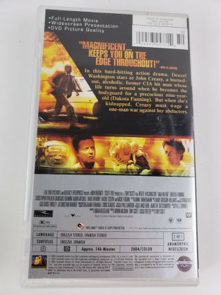 Man on Fire (UMD,  2006) Denzel PSP RARE MOVIE 3