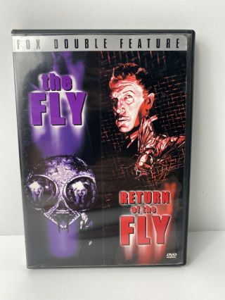 Fly,  The Return Of The Fly (dvd,  2000,  Double Feature) Rare Oop B Movie Horror