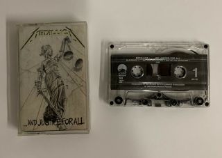 Metallica - And Justice For All (cassette Tape,  Sep - 1988,  Elektra) Vintage Rare