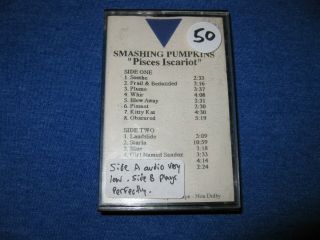 Smashing Pumpkins Pisces Iscariot Cassette Promo Virgin Rare Typo Double Label