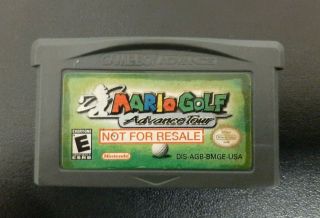 Mario Golf - Advance Tour - Not For Resale Rare Nintendo Gameboy Advance Gba