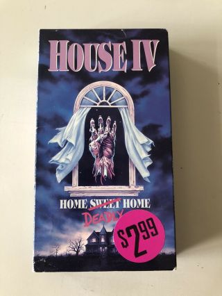 House 4 Iv Home Deadly Home Vhs Horror Cult 80s Rare Haunted Blockbuster Video