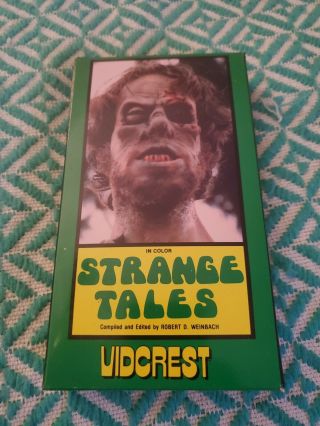 Strange Tales Vhs Vidcrest Rare Horror Anthology Sov Gore Hard To Find