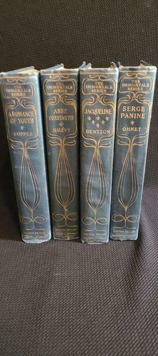 Antique Rare 1904 First Edition Immortal Series Includes (4) Books 3 Signed