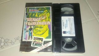 Teenage Frankenstein Vhs Rca Horror Release Tape Plays Rare Vhs