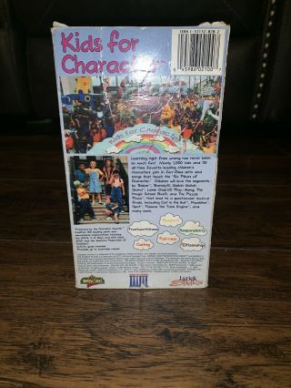 Barney The Character Counts: Kids for Character VHS 1996 Lyrick Rare OOP HTF 2