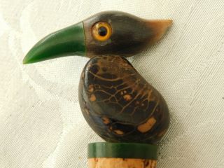 Lovely Rare Henry Howell Phenolic Bakelite Beak Dunhill Yz Bird Bottle Stopper