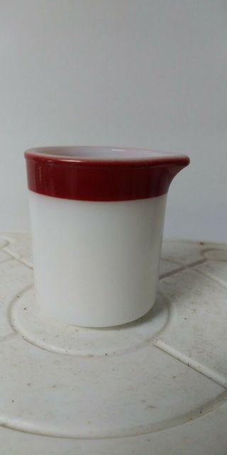 Pyrex Rare Corning Mini Creamer Red Band Tableware Vintage Htf
