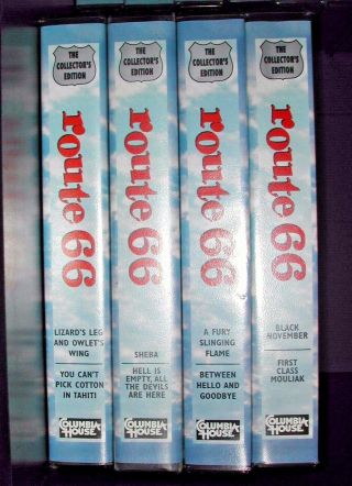 Rare Collectable - Columbia House Route 66 Tv Show Vhs - Set Of 4