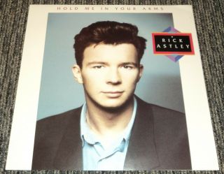 Rick Astley Hold Me In Your Arms Rare 1988 Record Store 12 " Promo Advert Poster