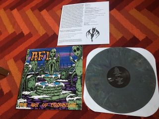 Afi " The Art Of Drowning " Lp “grey Smoke " Vinyl 2000 Very Rare