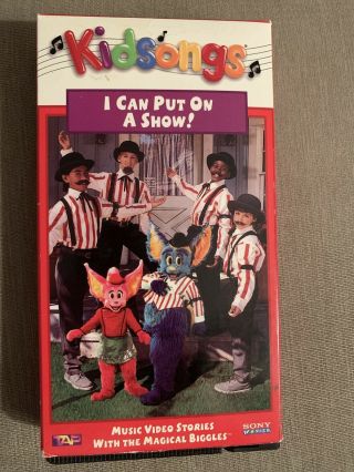 Kidsongs I Can Put On A Show Vintage Rare Vhs 1995