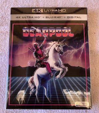 Deadpool (blu - Ray,  2016,  2 - Disc Set,  4k) Walmart Exclusive W/slipcover Rare