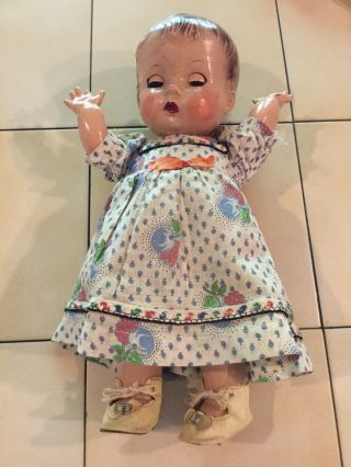 Vintage Effanbee Jointed Doll Needs Repairs (r)