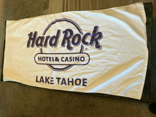 Vintage Hard Rock Cafe Lake Tahoe Beach / Bath Towel Rare