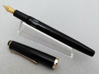 Reform 4328 Black Fountain Pen Ef 14k Gold Rare Osmia - Irid Nib Vintage Rare