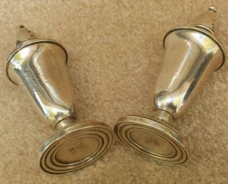 Crown STERLING SILVER Salt and Pepper Shakers With Glass Liners 2