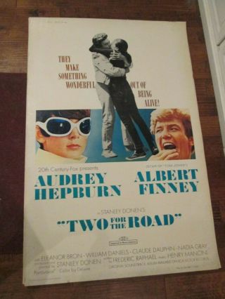 Two For The Road - 40 X 60 Rare Movie Poster - Audrey Hepburn