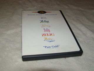Zelig (r1 Dvd) W/ 4 - Page Booklet Rare & Oop 1983 Woody Allen 16:9 Widescreen