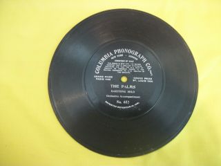 Rare 1904 Columbia Phonograph Co.  78 No.  657 - The Palms - Baritone Solo & Orch