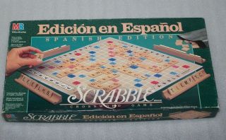 Scrabble Spanish Edition Crossword Game Edicion En Espanol Rare 1989