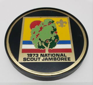 1973 National Scout Jamboree Paperweight Boy Scouts Of America (rare)