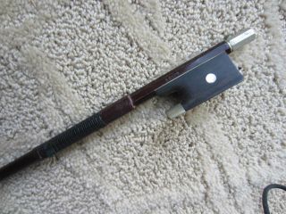 Antique Early 20th Century Louis (Bazin) Violin Bow w Ebony & Mother of Pearl 2