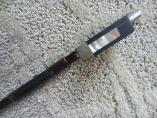 Antique Early 20th Century Louis (Bazin) Violin Bow w Ebony & Mother of Pearl 3
