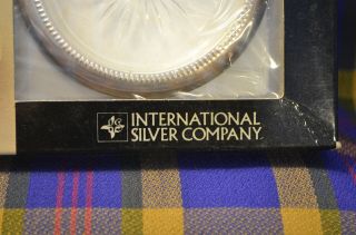 Vintage INTERNATIONAL SILVER CO Set of 4 Silverplate Coasters/Ashtrays/Italy 2