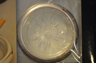 Vintage INTERNATIONAL SILVER CO Set of 4 Silverplate Coasters/Ashtrays/Italy 3