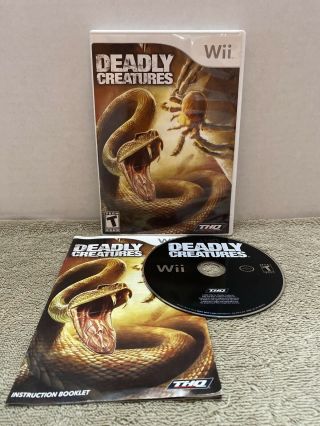 Deadly Creatures (nintendo Wii,  2009) Complete Rare Action Game Rated T