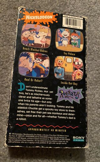 Rugrats - Tales From the Crib (RARE Nickelodeon Sony Wonder Volume 1 VHS,  1993) 2