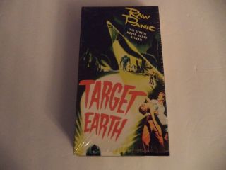 Horror/sci Fi Target Earth Raw Panic Vhs Videotape Rare In Shrink