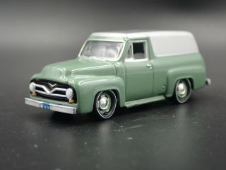 1955 55 Ford F100 Panel Delivery Van W Hitch Rare 1:64 Scale Diecast Model Car