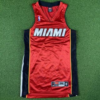 Authentic Miami Heat Vintage Nike Red Rare Jersey Size 36 Nba Blank