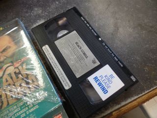 Mega Rare Black Cobra VHS Jack Palance HTF 3